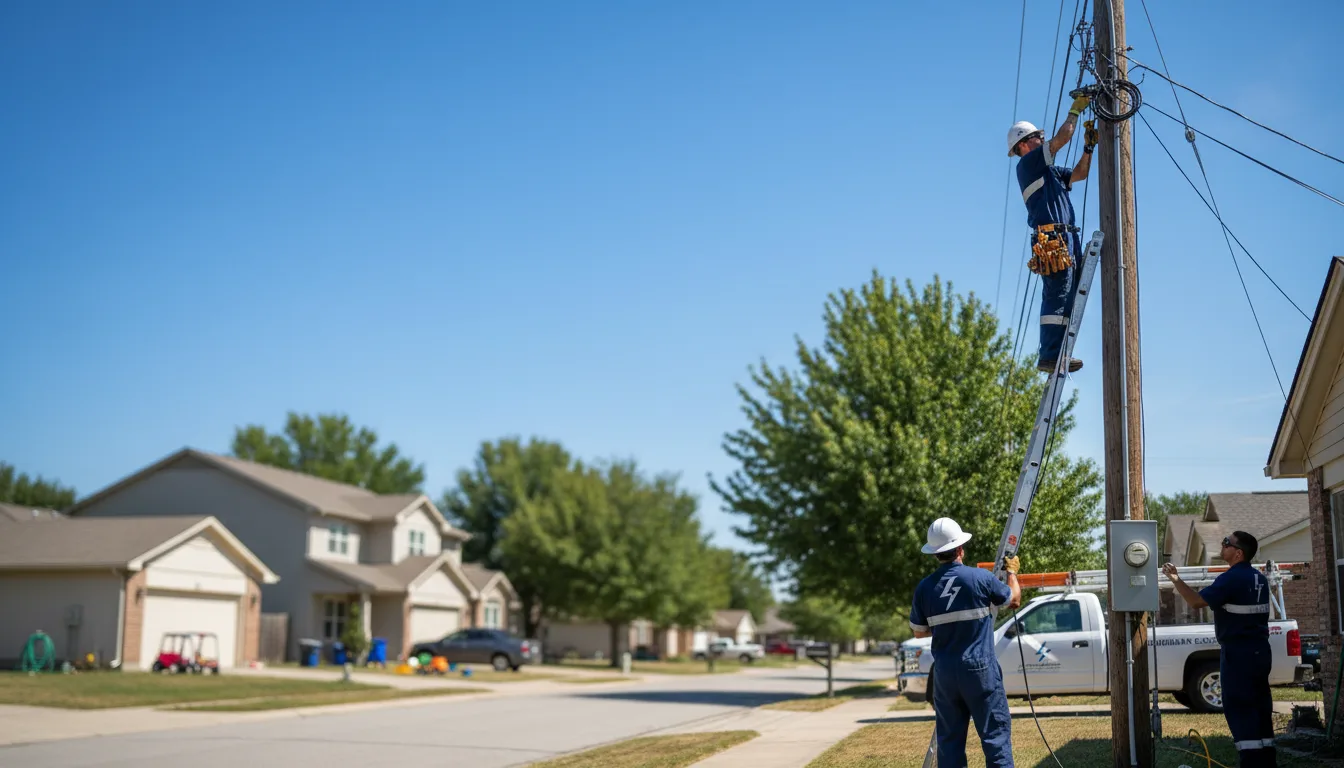 Residential electrician providing installation services in Laketown, UT